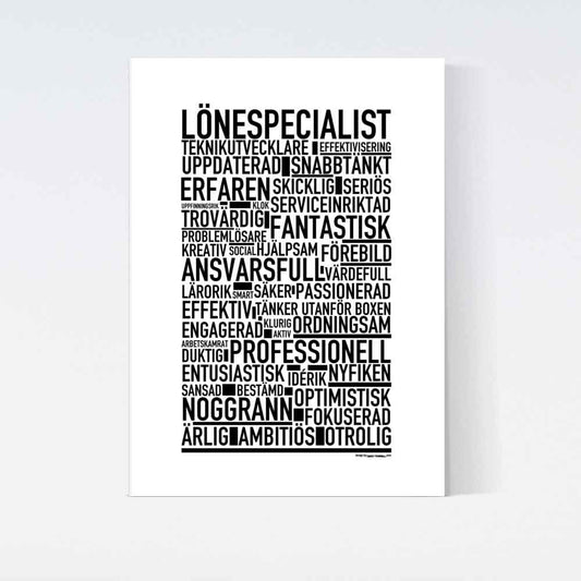 Lönespecialist Text Poster