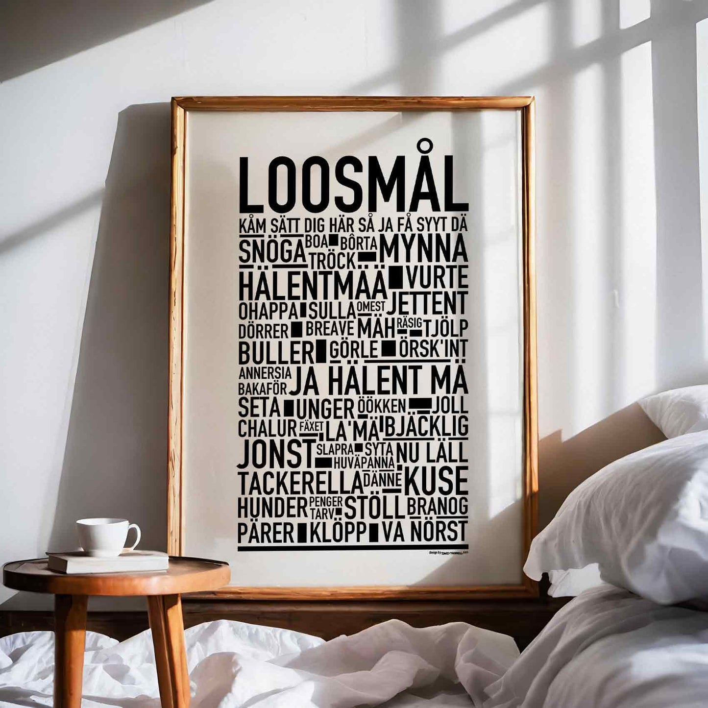 Loosmål Dialekt Text Poster