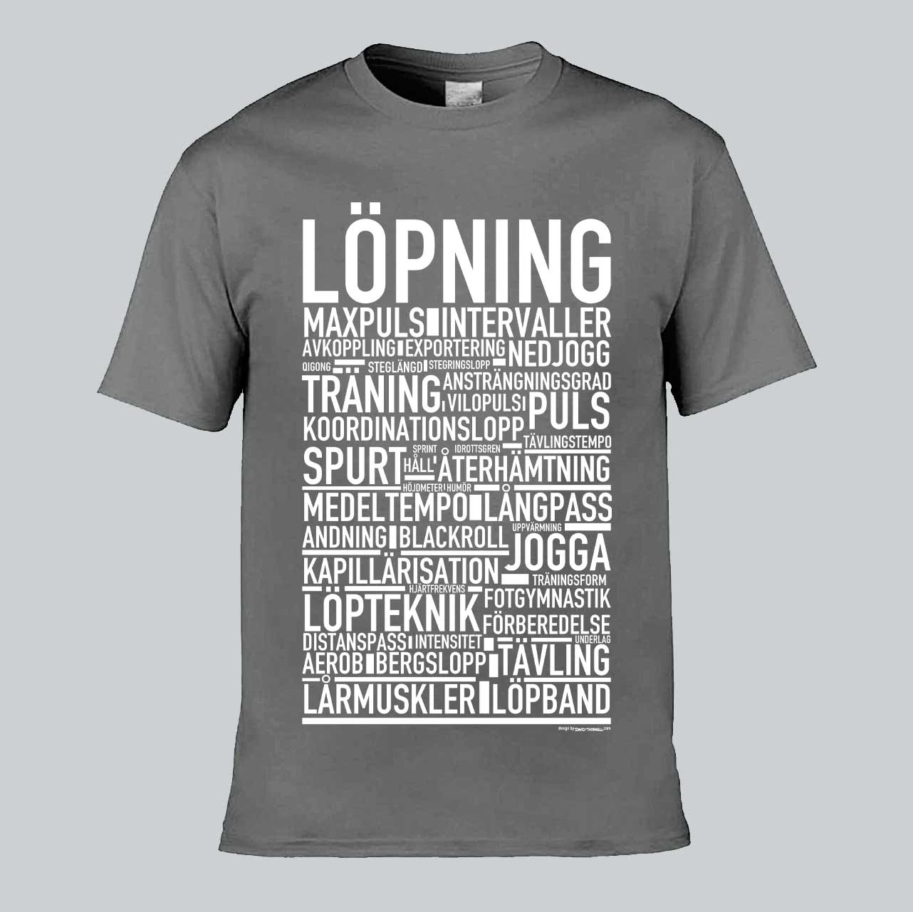 Löpning Text T-shirt