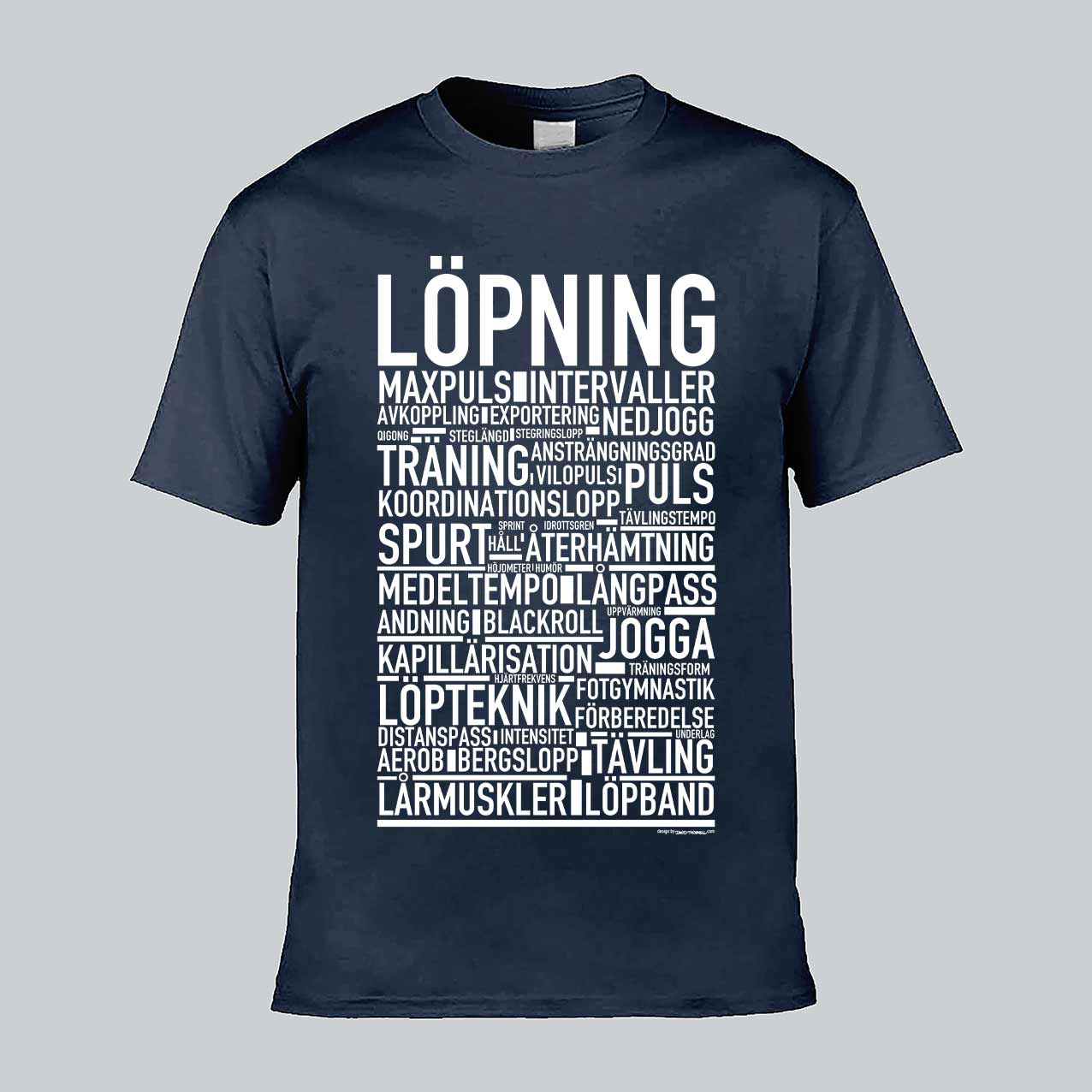 Löpning Text T-shirt