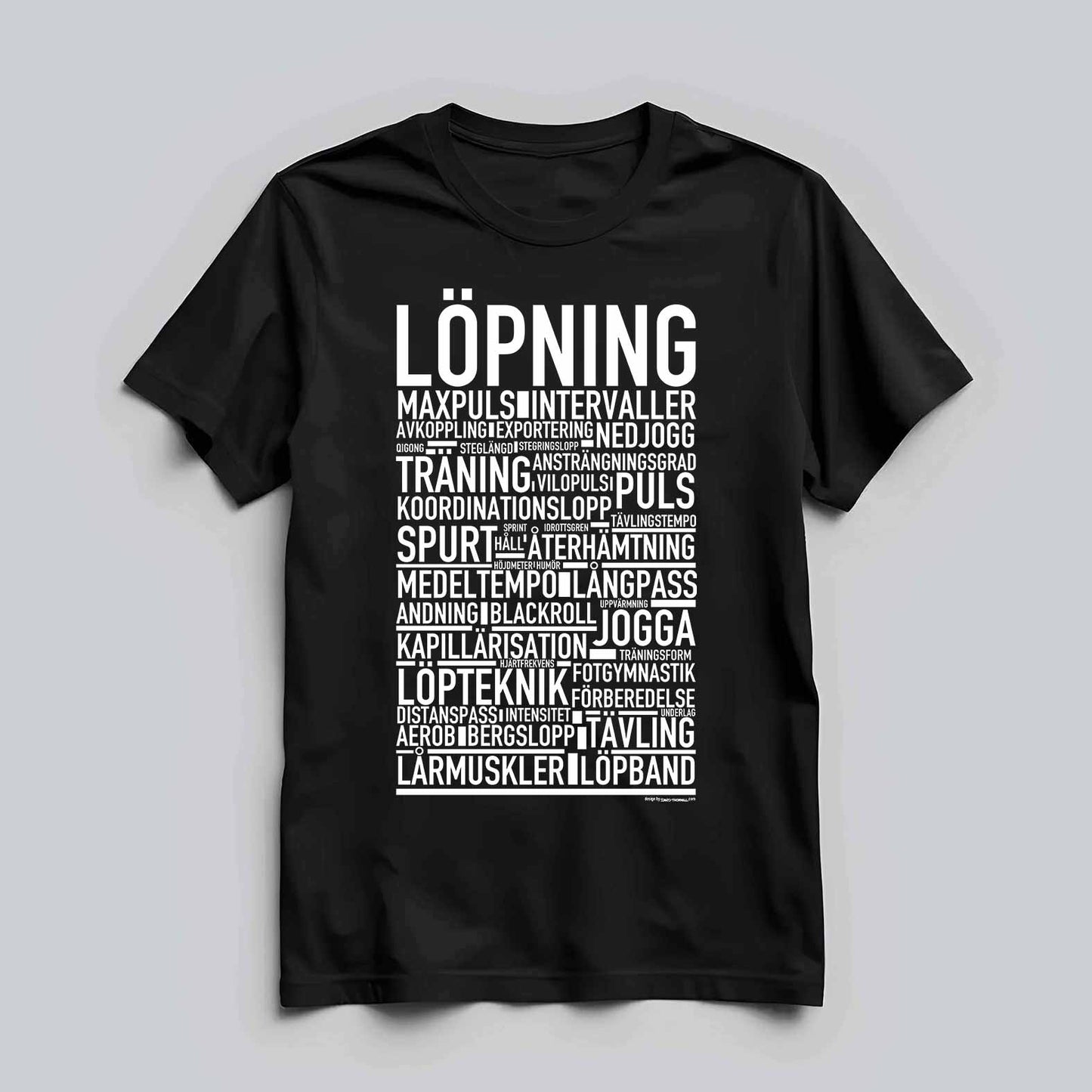 Löpning Text T-shirt