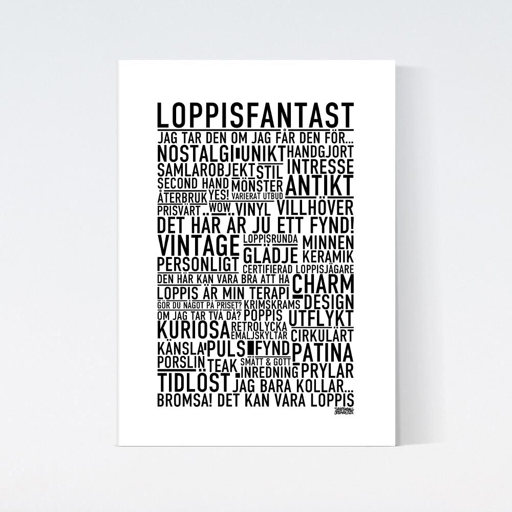 Loppisfantast Text Poster