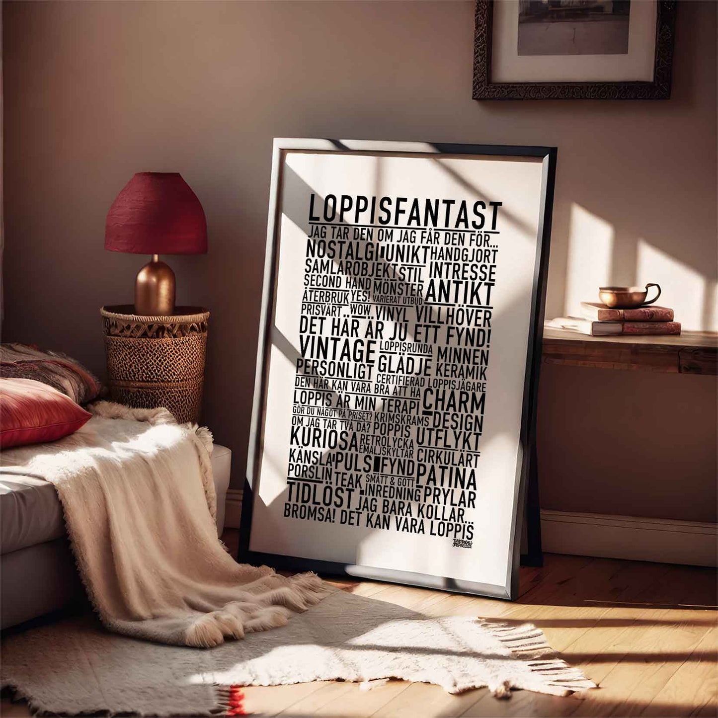 Loppisfantast Text Poster