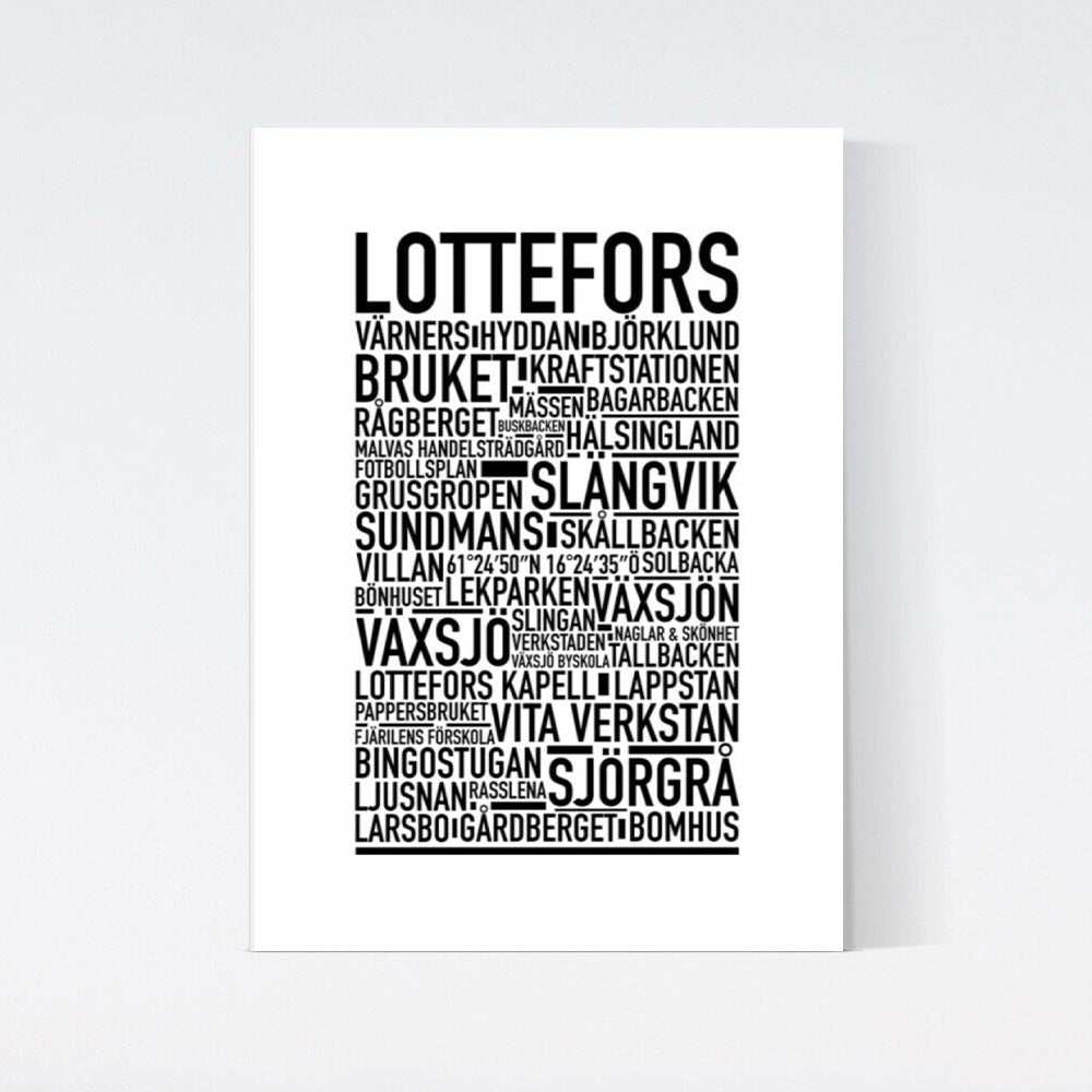 Lottefors Text Poster