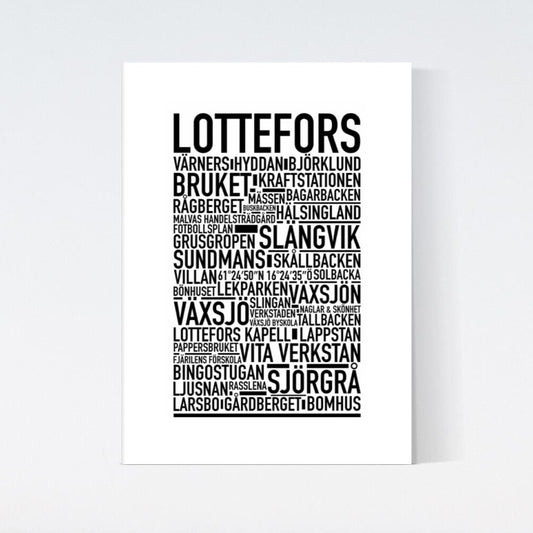 Lottefors Text Poster