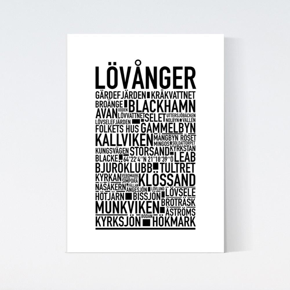 Lövånger Text Poster