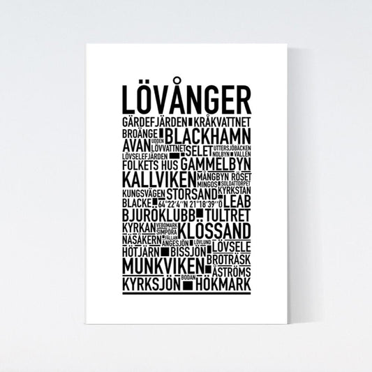 Lövånger Text Poster