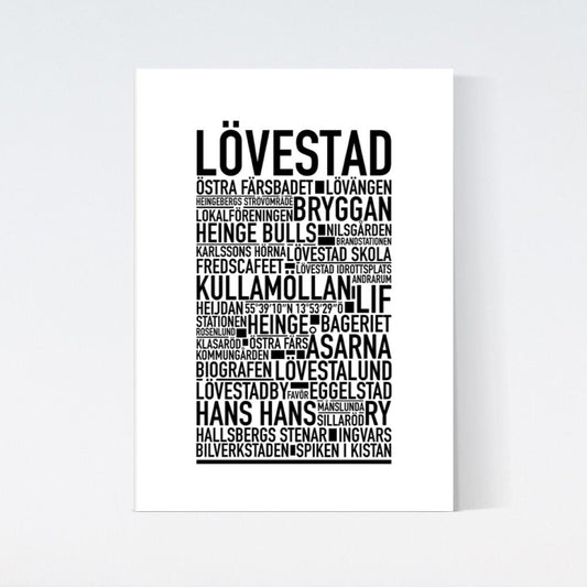 Lövestad Text Poster