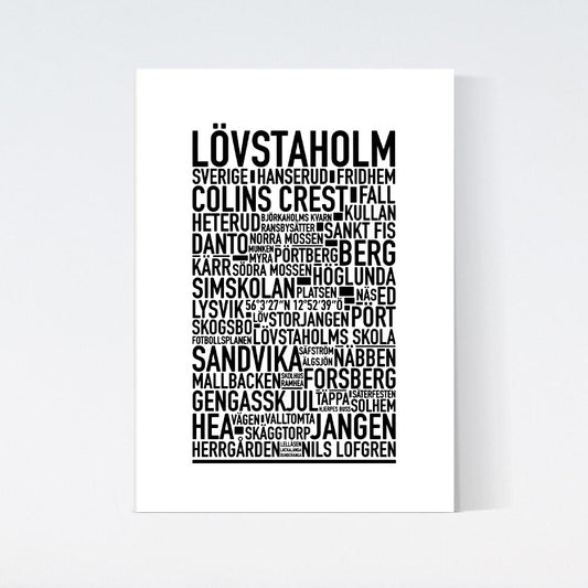 Lövstaholm Text Poster