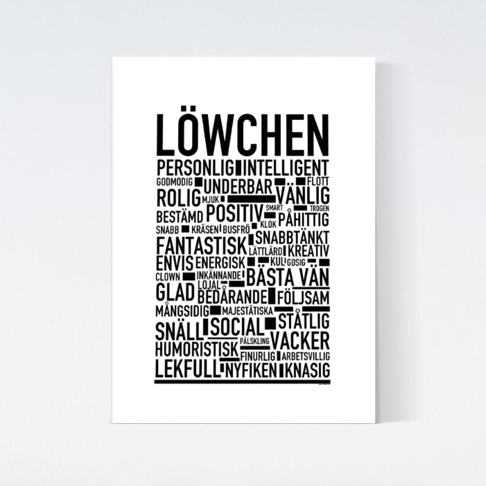 Löwchen Text Poster