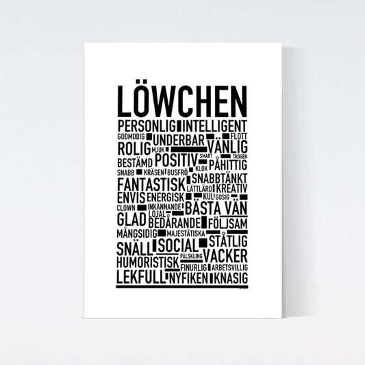 Löwchen Text Poster