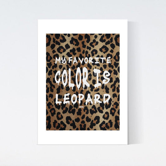 Leopard Print Favorite Poster