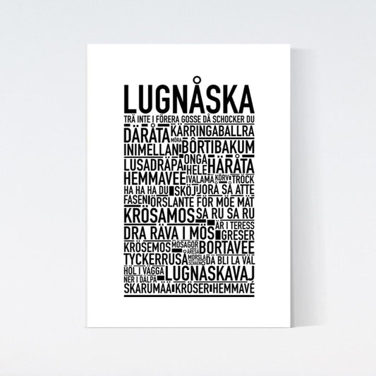 Lugnåska Dialekt Text Poster