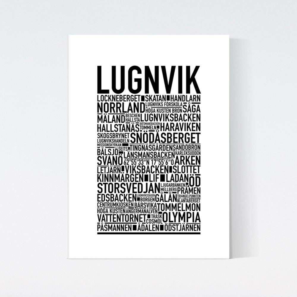 Lugnvik Text Poster