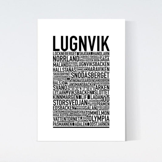 Lugnvik Text Poster