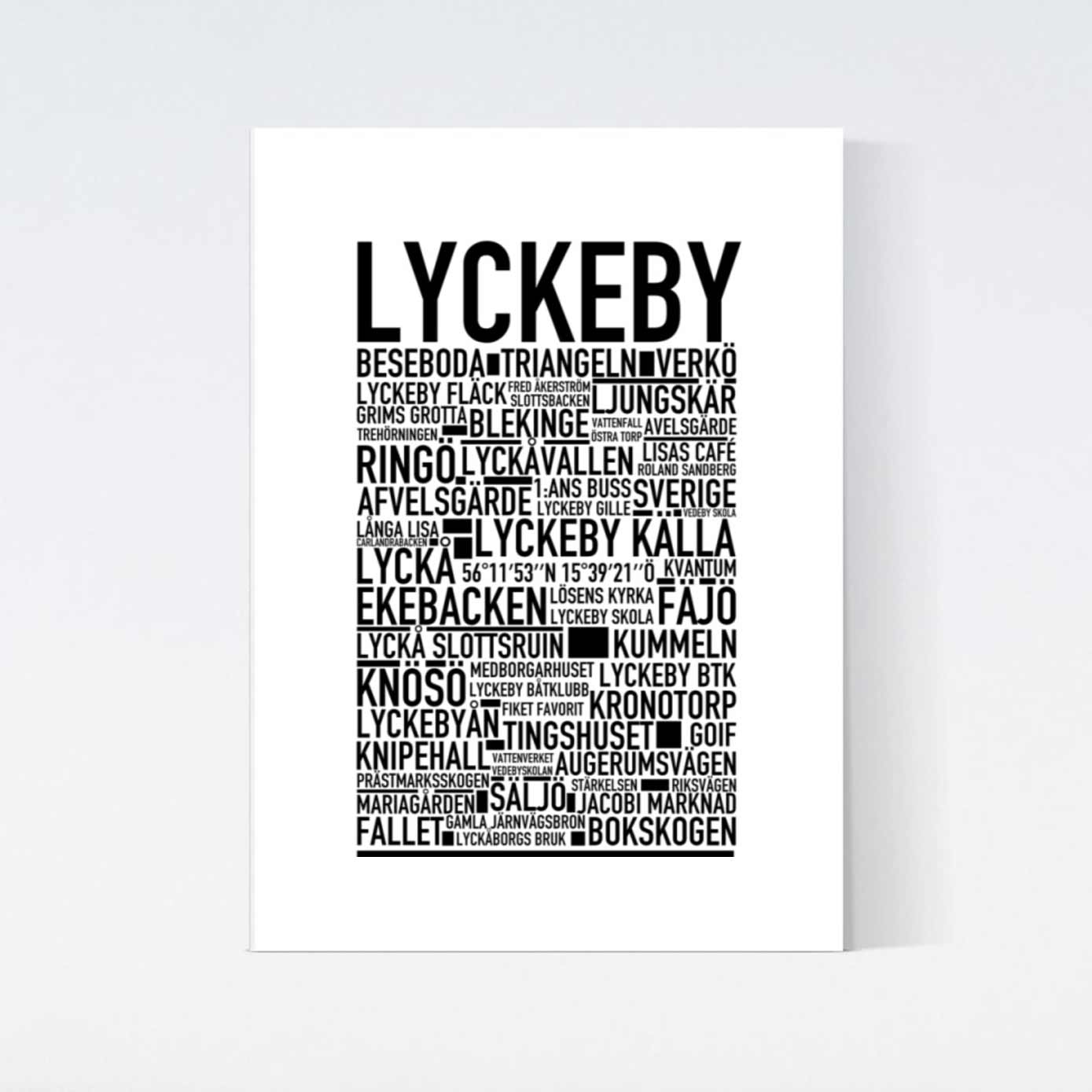 Lyckeby Text Poster