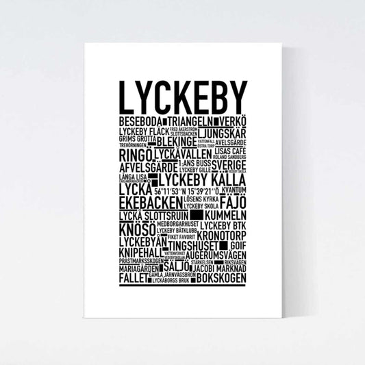 Lyckeby Text Poster