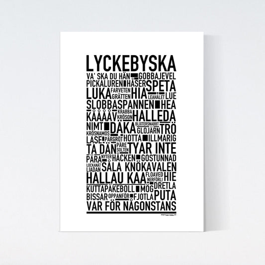 Lyckebyska Dialekt Text Poster