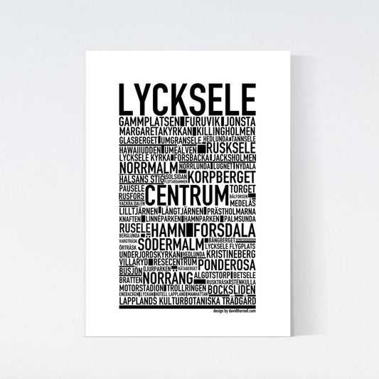 Lycksele Text Poster