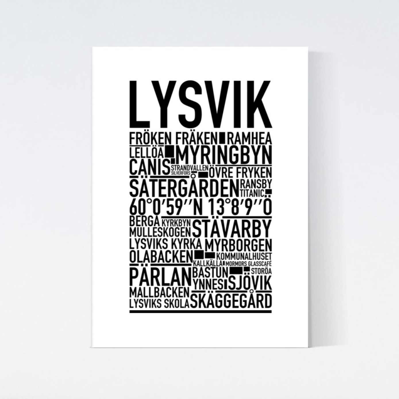 Lysvik Text Poster