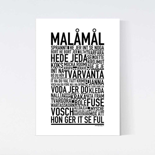Malåmål Dialekt Text Poster