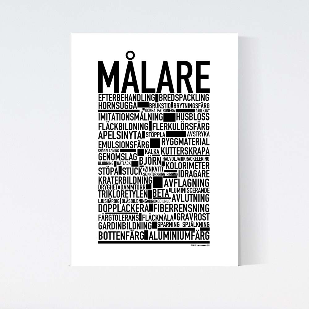 Målare Text Poster