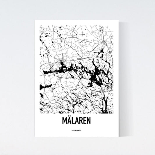 Mälaren Karta Poster