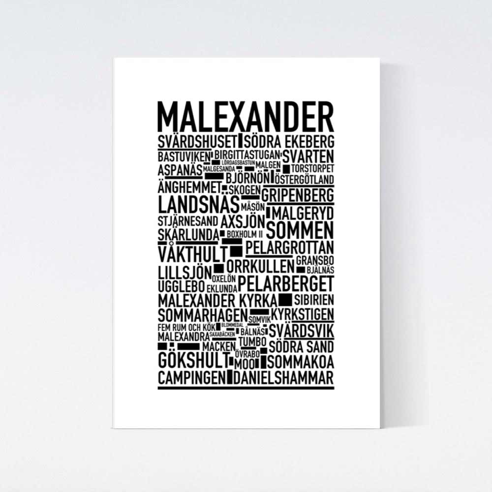 Malexander Text Poster