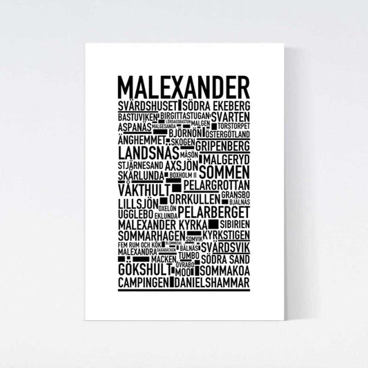 Malexander Text Poster