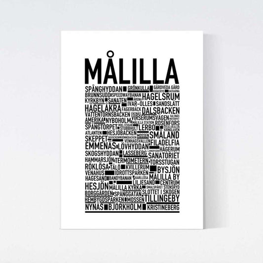 Målilla Text Poster