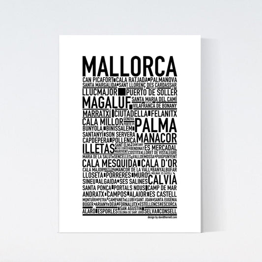 Mallorca Text Poster