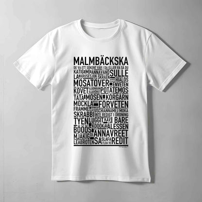 Malmbäckska Dialekt Text T-shirt