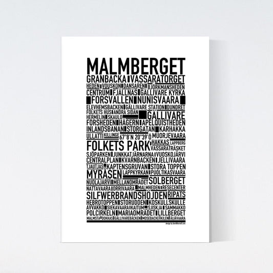 Malmberget Text Poster