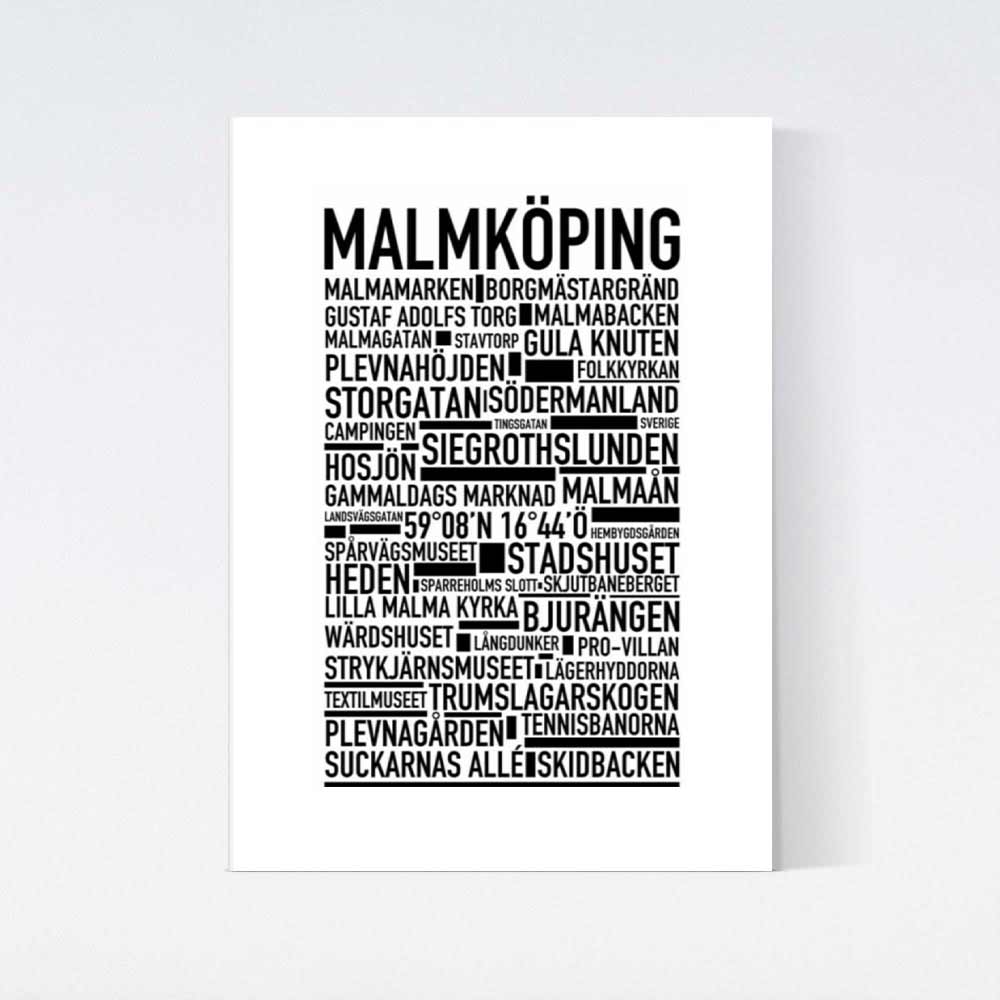 Malmköping Text Poster