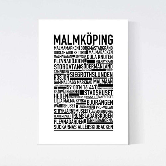 Malmköping Text Poster
