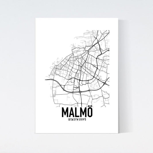 Malmö Karta Poster
