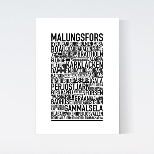 Malungsfors Text Poster