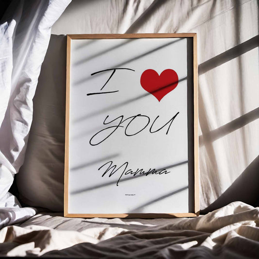 Valfri Text I Love You Poster