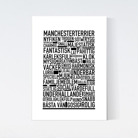 Manchesterterrier Text Poster