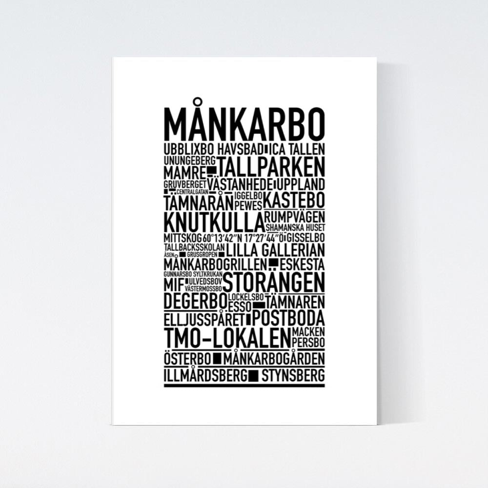 Månkarbo Text Poster