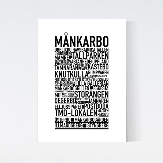 Månkarbo Text Poster