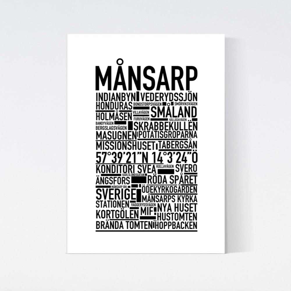 Månsarp Text Poster