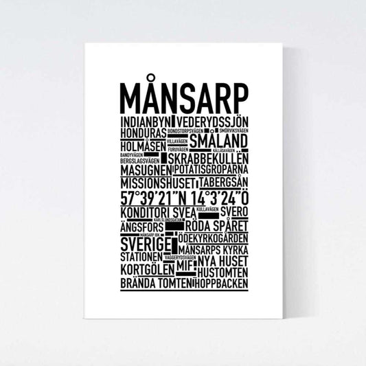 Månsarp Text Poster