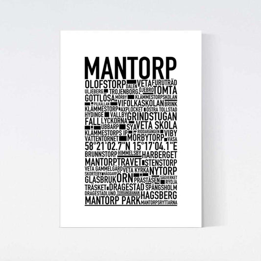Mantorp Text Poster