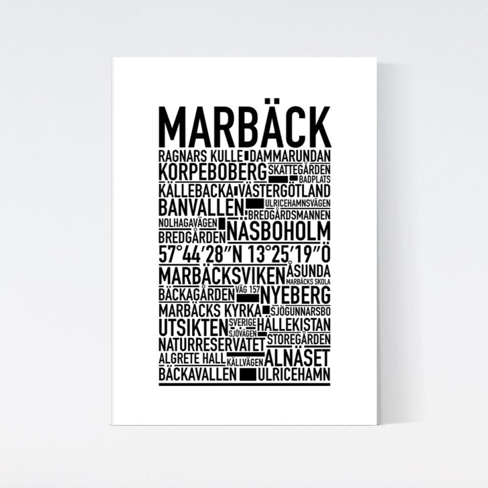 Marbäck Text Poster