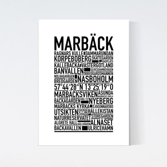 Marbäck Text Poster