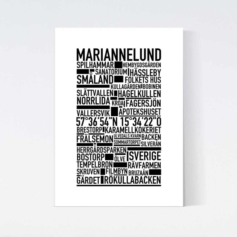 Mariannelund Text Poster