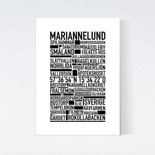Mariannelund Text Poster