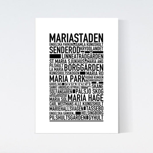 Mariastaden Text Poster