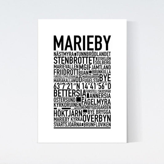 Marieby Text Poster
